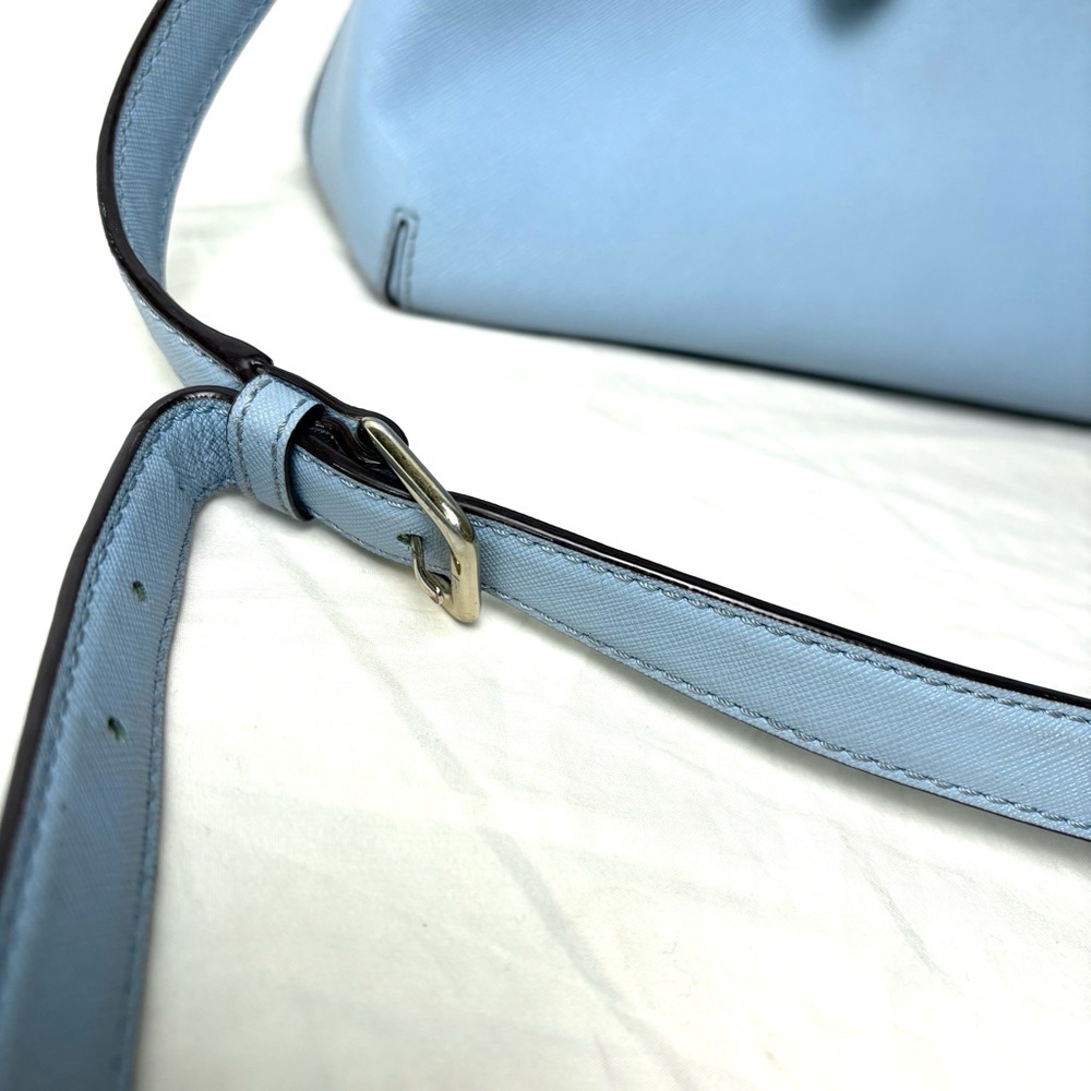 KATE SPADE Cove Street Provence Satchel Crossbody Arctic Blue Saffiano Leather - Picture 15 of 16